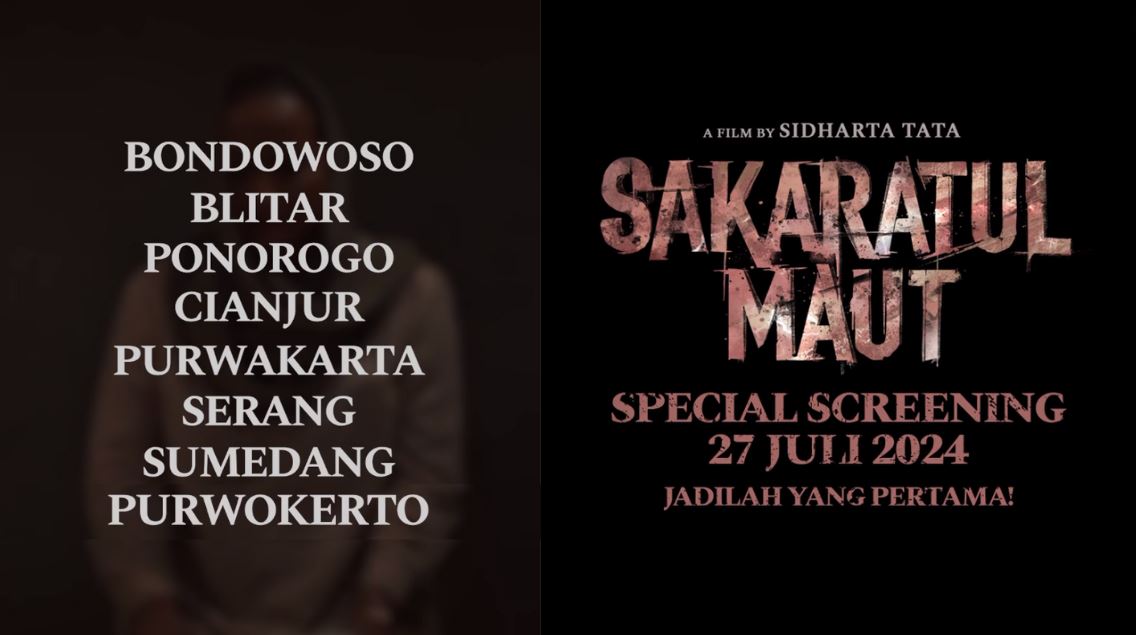 Film Sakaratul Maut Full Movie HD tayang lebih dulu di 8 kota ini pada 27 Juli 2024. (Ig @rapifilm)