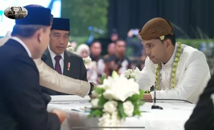 Thariq Halilintar dan Aaliyah Massaid Resmi Menikah di Raffles Hotel. (CAPTURE Yt&nbsp;Thariq Halilintar)