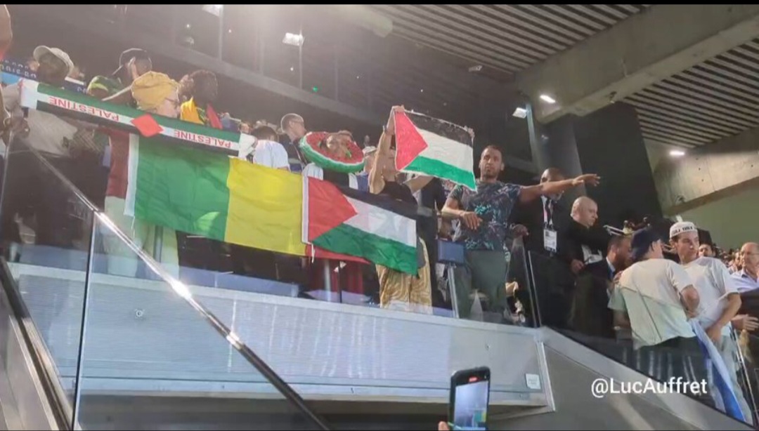 Lagu Kebangsaan Israel Disoraki dalam Olimpiade Paris 2024 (X @LucAuffret)