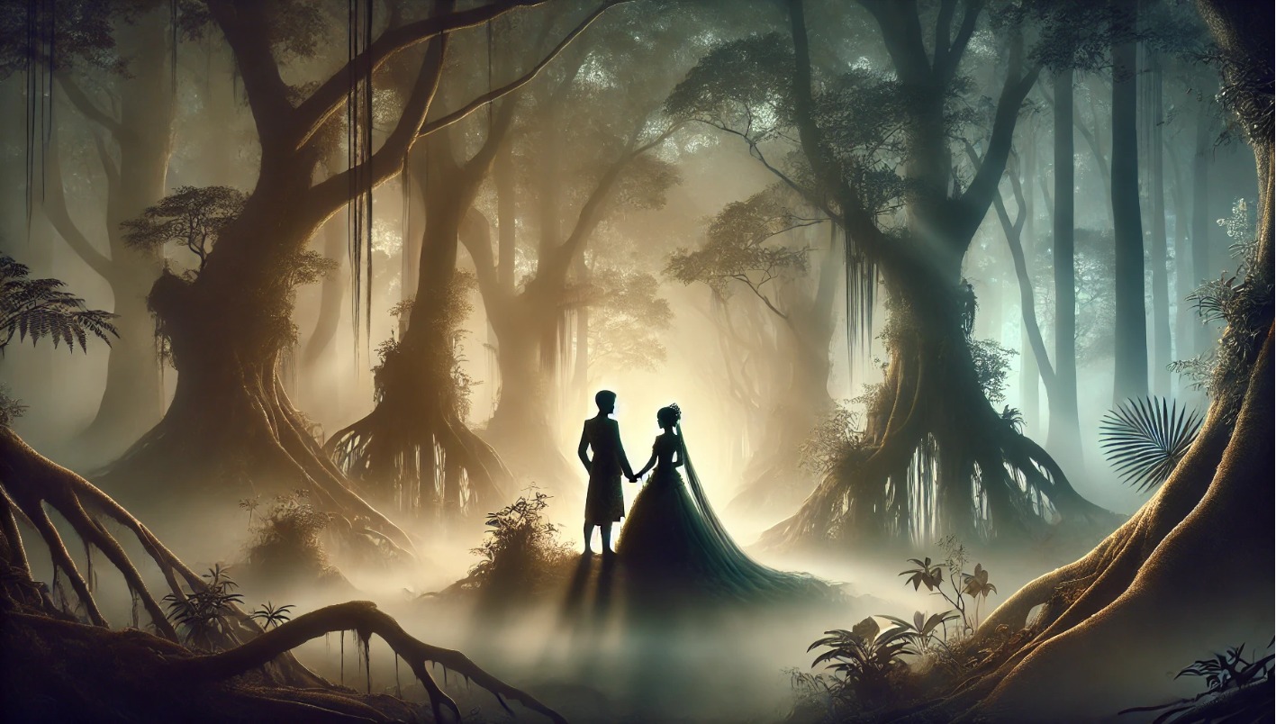 Ilustrasi cerita misteri Nikah Suro (AI GENERATED/CHAT GPT)