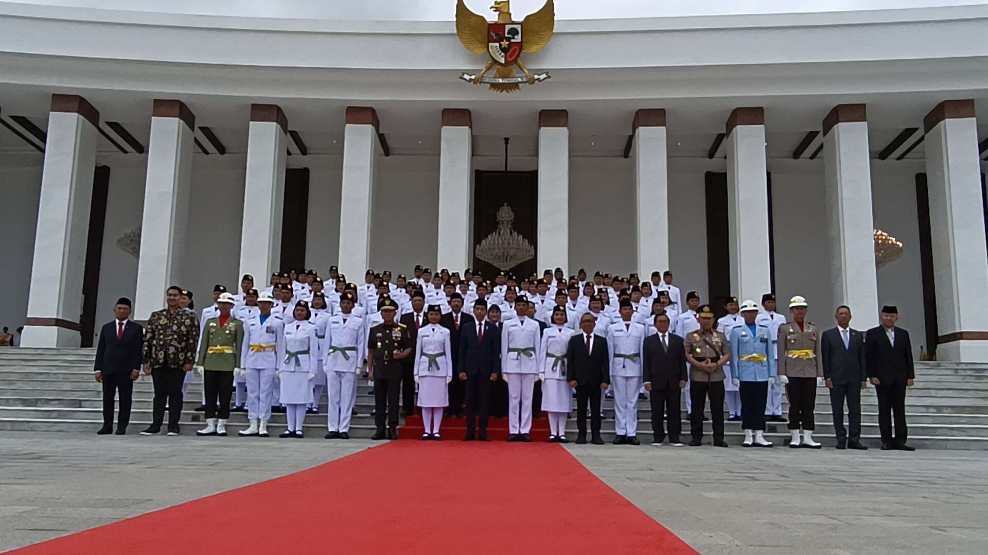pengukuhan anggota Pasukan Pengibar Bendera Pusaka (Paskibraka) 2024 di IKN (istimewa)