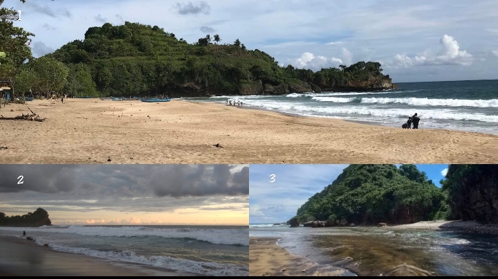 Rekomendasi wisata pantai berada di sekitar Pantai Taman Ayu (foto google maps)