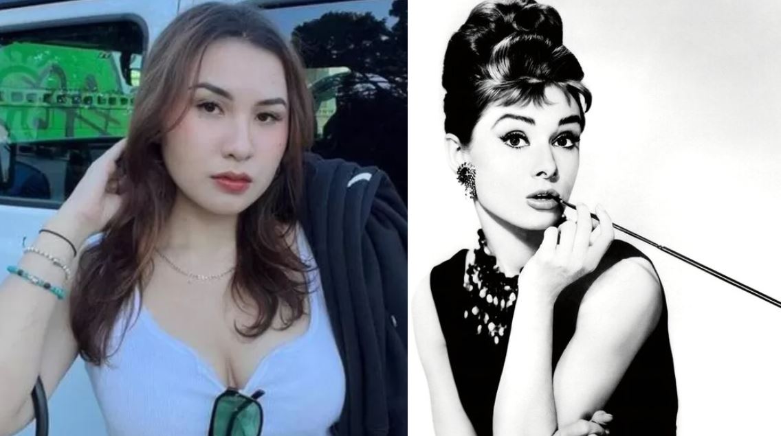 Nama Audrey Davis terinsipirasi dari Audrey Hepburn, bintang Hollywod legendaris. (KOLASE ISTIMEWA)