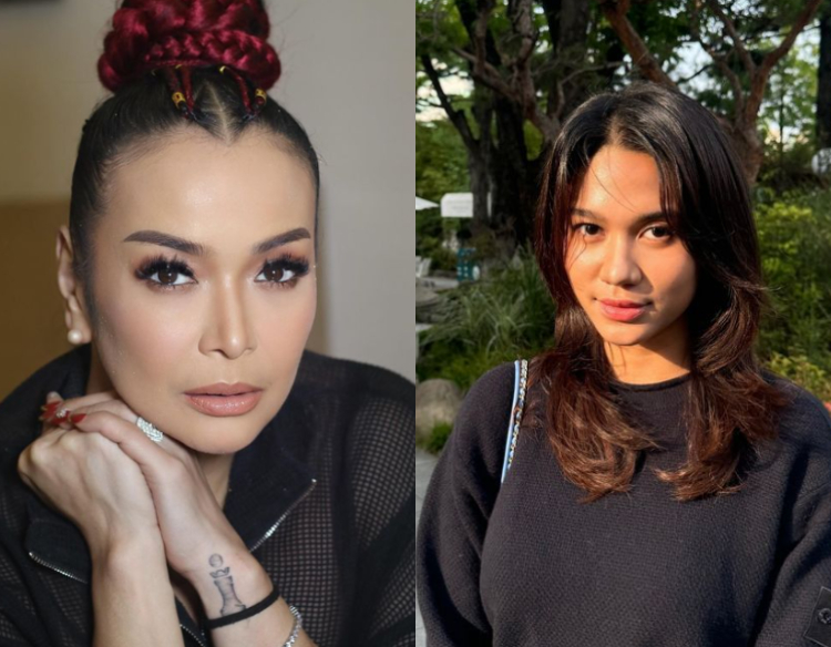 Jennifer Jill (kiri) - Azizah Salsha (kanan)