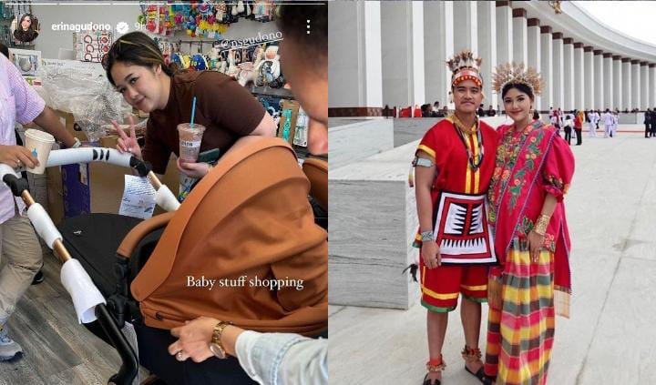 Ditengah gejolak perubahan UU Pilkada, istri Kaesang Pangarep Erina Gudono pamer kemewahan bikin warganet geram. ( kolase Ig @erinagudono)