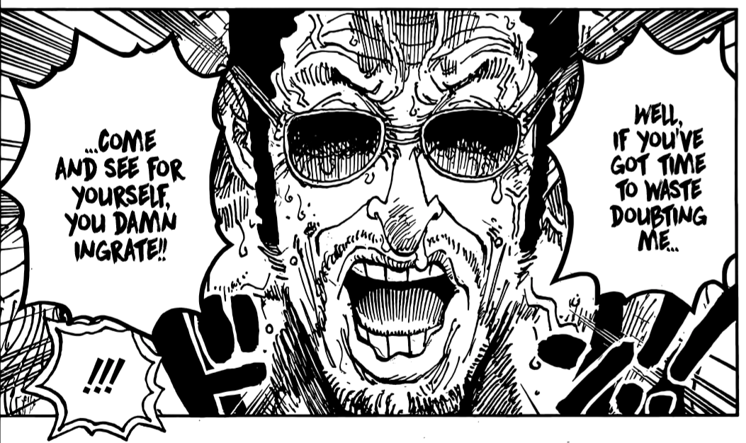 Manga One Piece 1124 menceritakan drama sedih Kizaru dengan Akainu. (Shueisha)