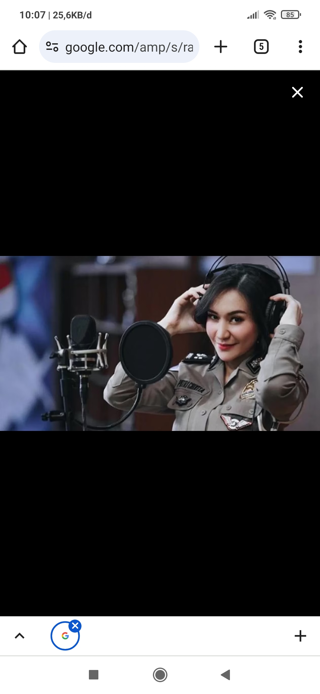 Polwan Putri Cikita viral. (RADAR JOGJA)