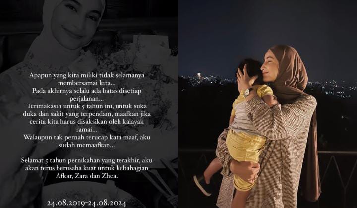 selebgram Cut Intan Nabila dengan murah hati meminta maaf pada sang suami Armor Toreador atas video yang tersebar.