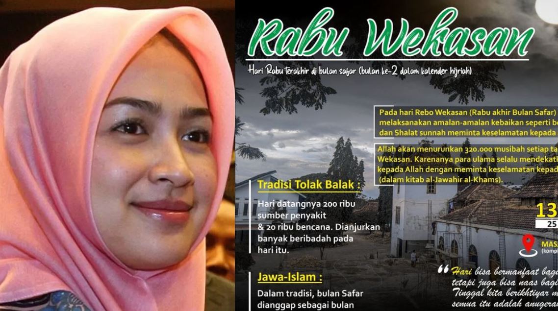 Airin Rachmi Diany ultah ke-48 bertepatan dengan Rabu Wekasan 2024 besok (28/8/2024). (KOLASE ANTARA-PONPES ROUDLOTUL HUDA MAGETAN)
