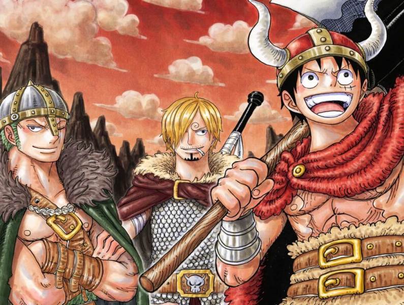 One Piece 1125 dinanti dengan Topi Jerami mendarat di Elbaf.