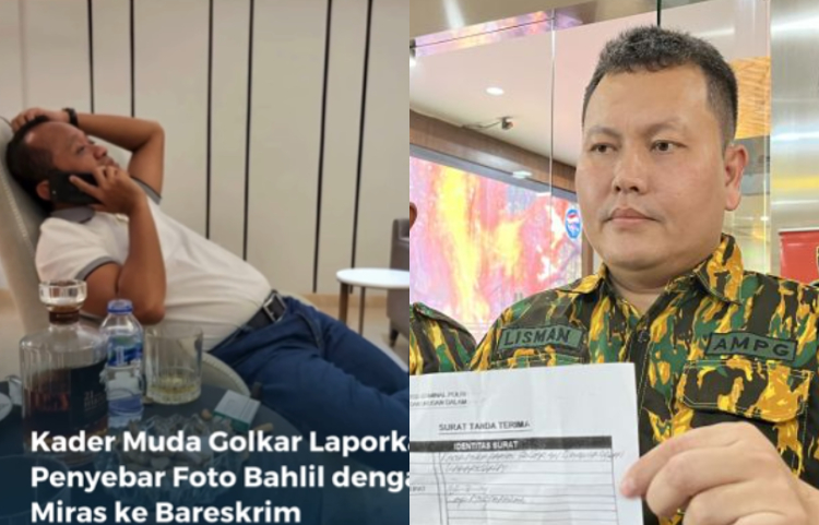 Kolase foto Bahlil Lahadalia, kader muda partai Golkar Lisman Hasibuan
