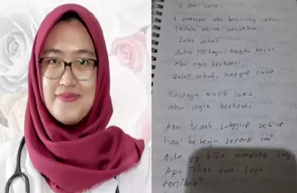 Kemenkes temukan bukti baru terkait kasus kematian dr. Aulia Risma, seorang mahasiswi PPDS Undip yang ditekan setor bulanan kesenior dengan jumlah fantastis. (Jawapos)