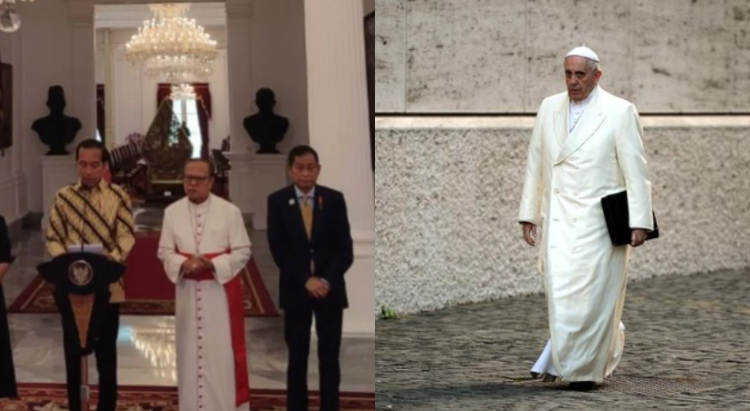 Presiden sambut hangat kedatangan Paus Fransiskus ke Indonesia (ANTARA/AFP)