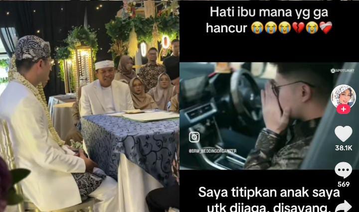Terungkap sosok suami Nessa Salsa yang tengah viral di media sosial, ternyata suka sesame jenis hingga bikin syok mertuanya. (kolase tiktok @bunda.raisya_official)