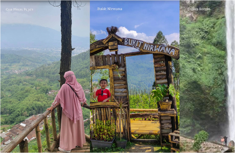 3 rekomendasi wisata disekitar Florawisata de Laponte (google maps)