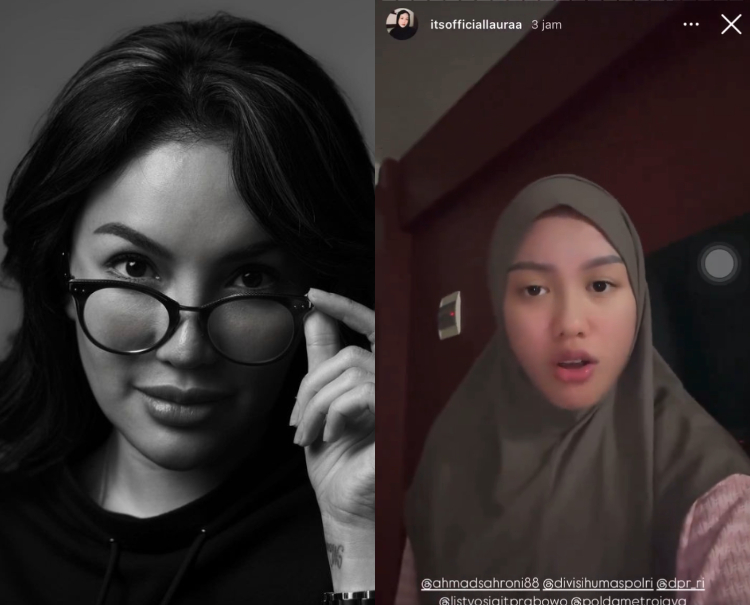 kolase foto Nikita Mirzani dan Lolly (Instagram)