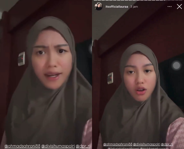 Lolly ngamuk hingga maki-maki Nikita Mirzani (Instagram Story)