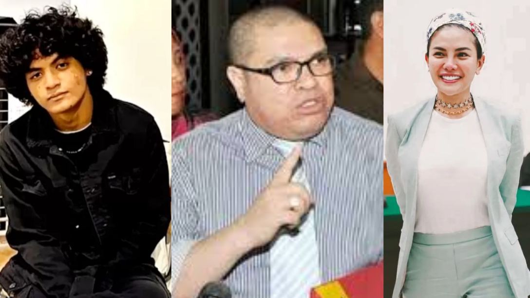 Razman Arif Nasution (tengah) pengacara Vadel menghadapi laporan hukum Nikita Mirzani. (KOLASE ISTIMEWA)