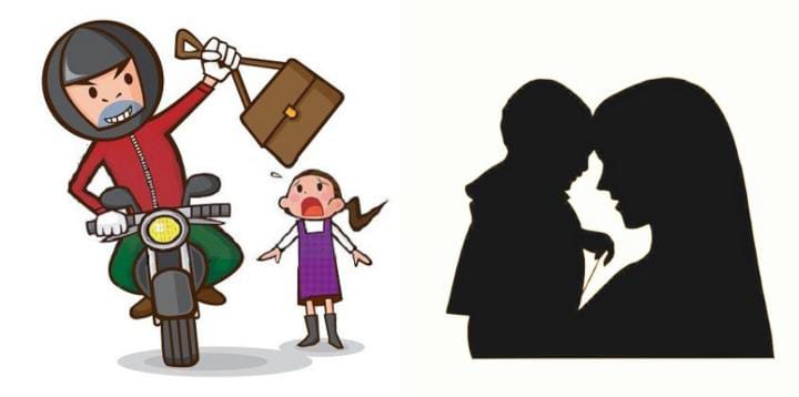 : ilustrasi nasib malang menimpa pasangan suami istri di Kalimantan Selatan yang harus kehilangan buah hatinya usai terjadi penjambretan hingga berakibat fatal. (pinterest)