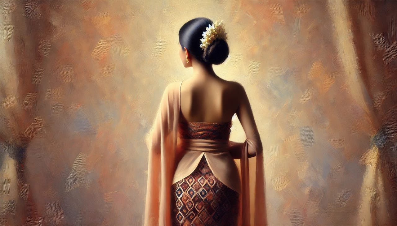 Ilustrasi Perempuan Bahu Laweyan (AI GENERATED/CHAT GPT)
