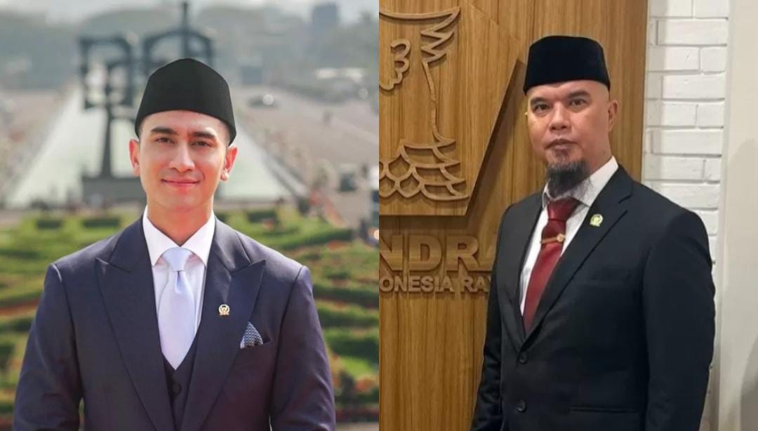 Deretan artis yang dilantik pada Selasa (1/10/2024), ada Ahmad Dhani, Once Mekel, hingga Verrel Bramasta. (Jawa Pos)