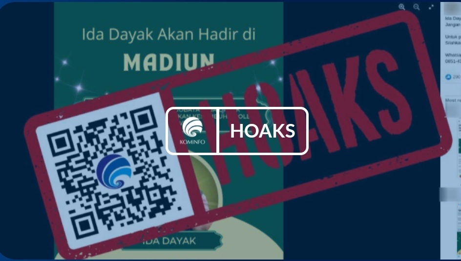 HOAKS: Ida Dayak gelar pengobatan ke Madiun 3-7 Oktober 2024. (KOMINFO)