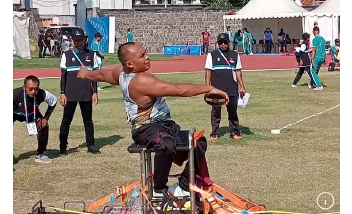 Atlet Lempar Cakram Riadi Saputra Raih Emas Perdana Atlet Lempar Cakram Riadi Saputra Raih Emas Perdana
