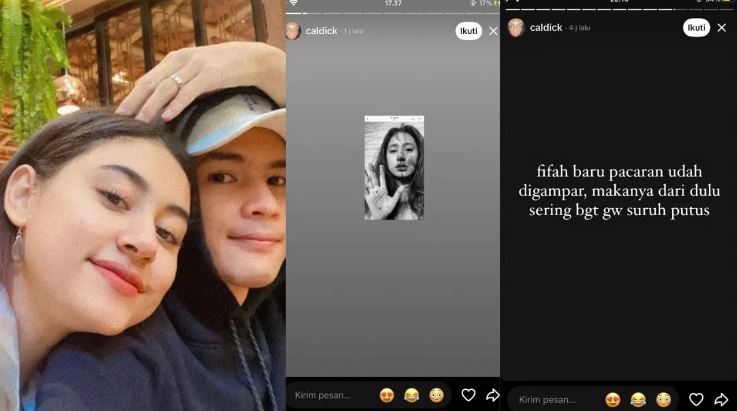 Rumor KDRT serta keretakan rumah tangga Derry Fransakti dan Afifah Riyad.  (CAPTURE/RADAR SURABAYA)