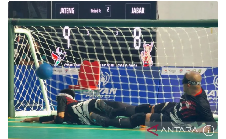 Tim Goalball Putra Jawa Tengah Raih Emas Peparnas XVII Usai Kalahkan Jawa Barat (ANTARA)