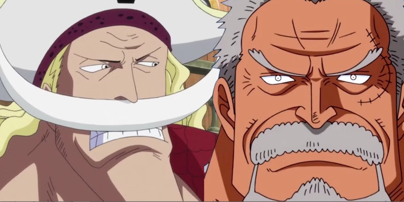 Karakter One Piece Garp dan Shirohige. (Toei Animation/Eiichiro Oda)