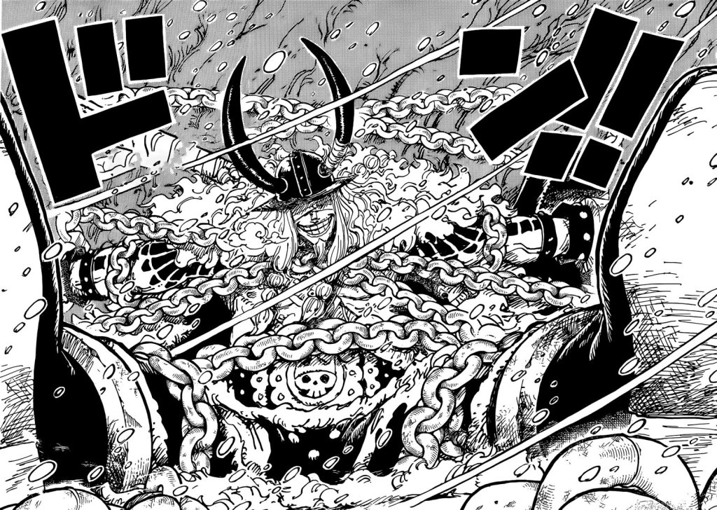 Fakta Loki One Piece, pangeran terkutuk penghancur dunia, tapi cintanya ditolak Lola. (Shueisha/Eiichiro Oda)