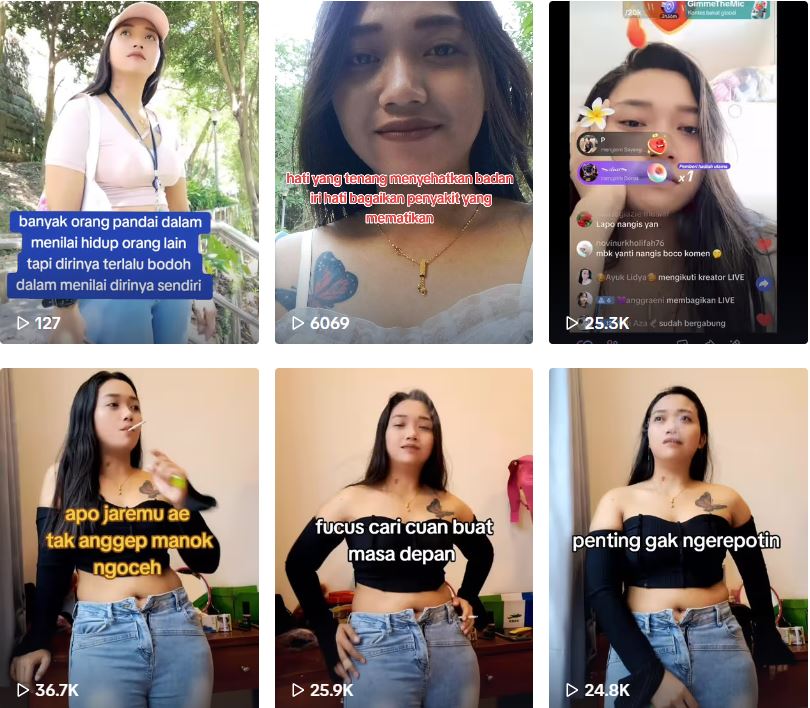 Video viral Yanti TKW Taiwan 1 menit 49 detik. (TIKTOK @yantitaiwan84)