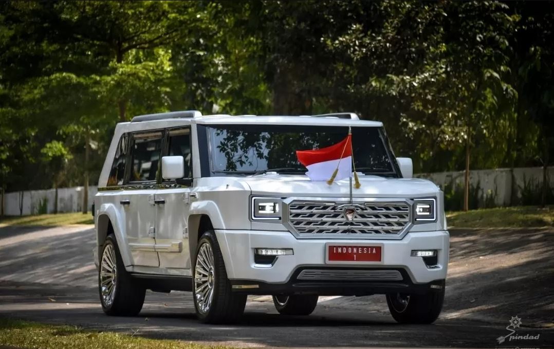 Maung Garuda, kendaraan taktis Presiden Prabowo menuju Istana Negara. (PT PINDAD/JAWA POS)