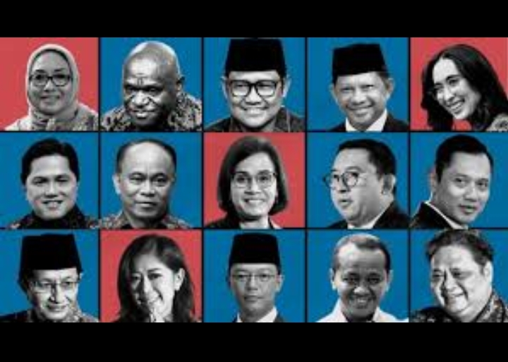 daftar menteri dalam kabinet merah putih (istimewa)