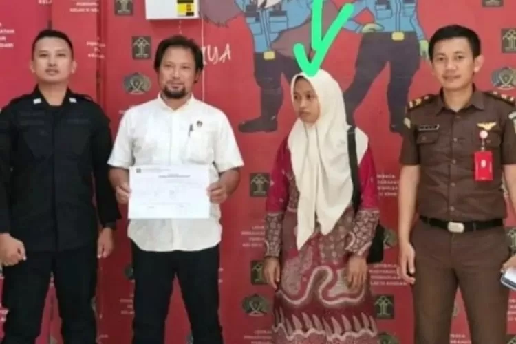 Supriyani guru honorer di tahan polisis atas tuduhan aniaya murid di SDN 4 Baito sulawesi tenggara. (Istimewa)