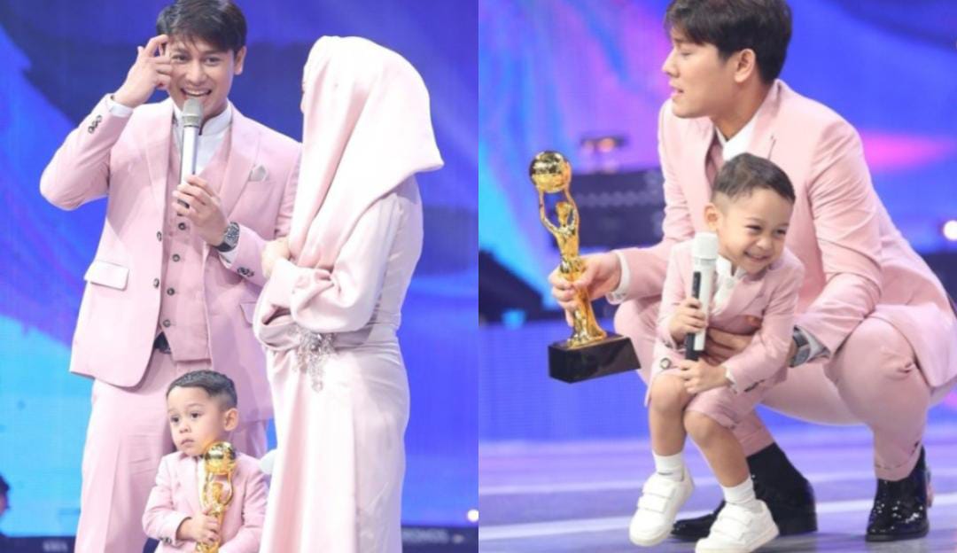 Abang L mendapat penghargaan Indonesian Dangdut Awards 2024 (Kolase Istimewa)