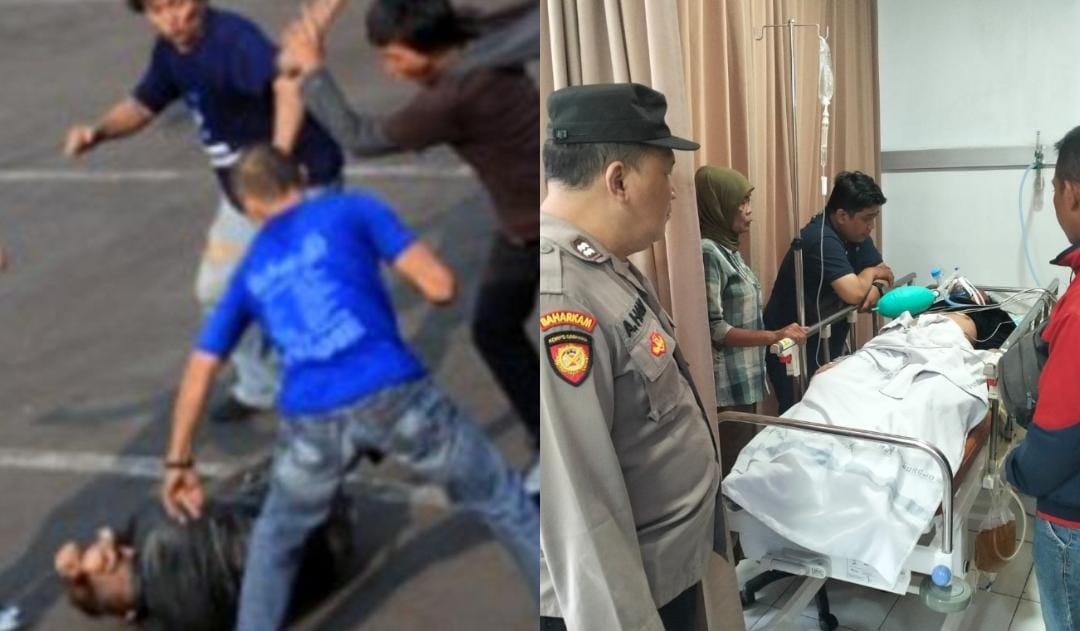 Tewas diamuk massa, pemuda asal gresik, jawa timur, ketahuan melakukan aksi pencurian motor di Ruko Citraland, Gresik. (Istimewa)