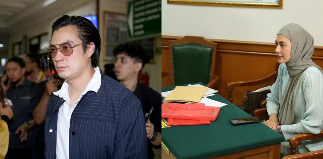 Proses pesidangan Baim Wong dan Paula Verhouven sempat bersitegang di pengadilan, kedua kuasa hukum saling beradu argument. (Jawa Pos)