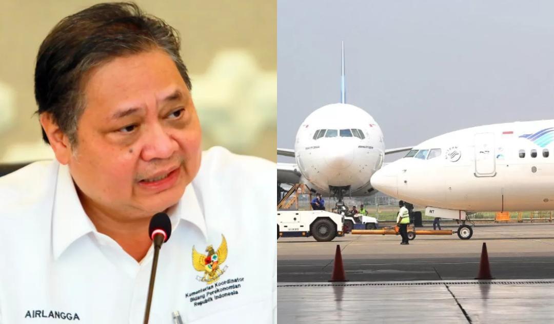 Buntut tingginya harga tiket pesawat, Menko Airlangga senggol Kemenhub dan Pertamina agar mengambil langkah terkait tiket pesawat yang kompetitif. (Jawa Pos)