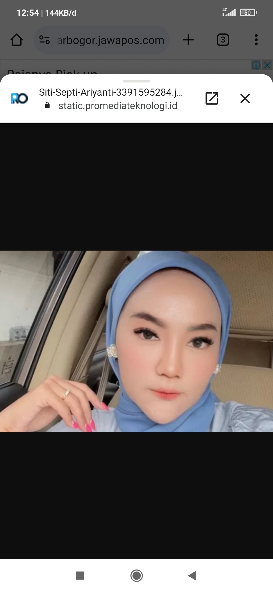 Selebgram Siti Septi Ariyanti, yang lebih dikenal sebagai Arie Rieyanthie. (RADAR BOGOR)