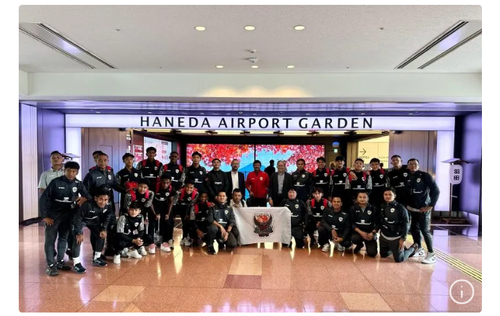 Tim nasional Indonesia U-20 tiba di Bandara Haneda, Tokyo, Jepang