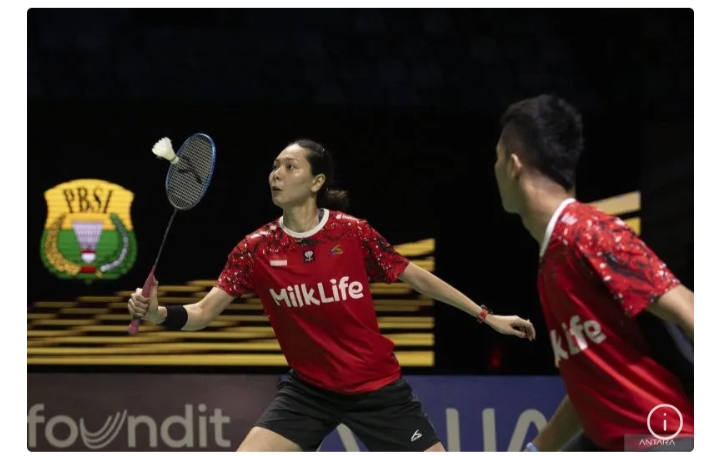 Ganda campuran Indonesia, Dejan Ferdinansyah dan Gloria Emanuelle Widjaja (Antara)