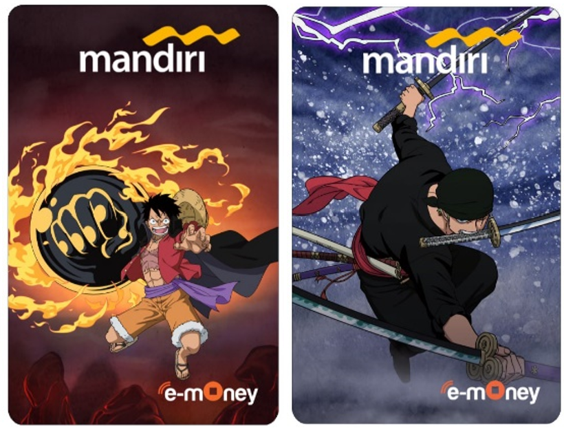 Kartu eMoney One Piece Bank Mandiri edisi Raid Onigashima segera rilis. (bankmandiri.co.id)