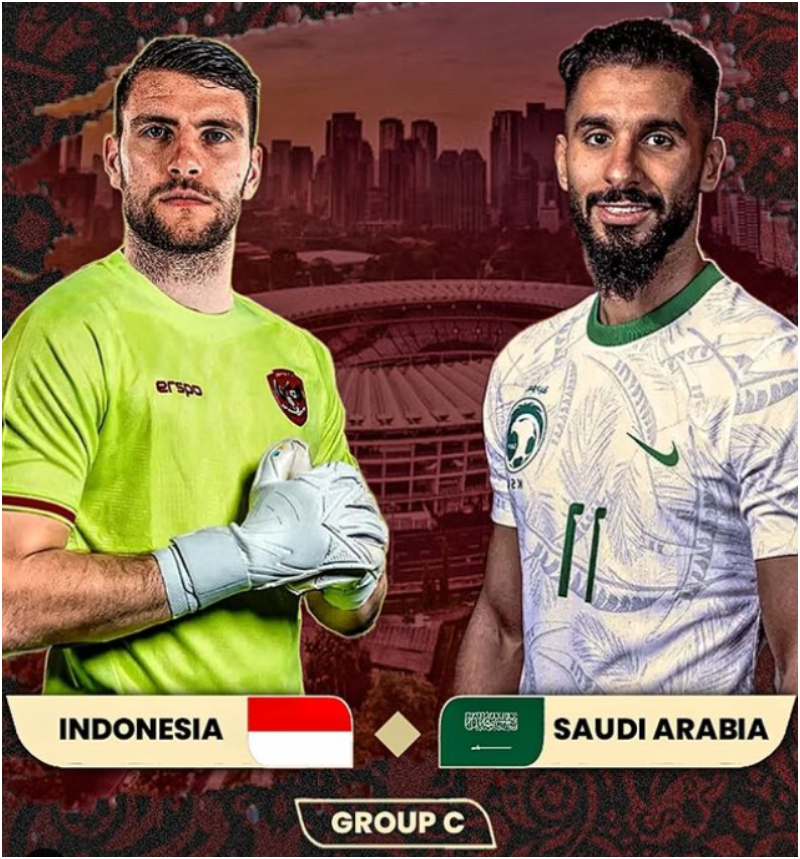 Jelang laga Indonesia Vs Arab Saudi (Ig @343idn__)