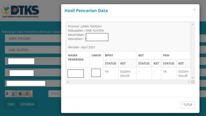 ilustrasi cek bansos menggunakan aplikasi atau web secara online (istimewa)