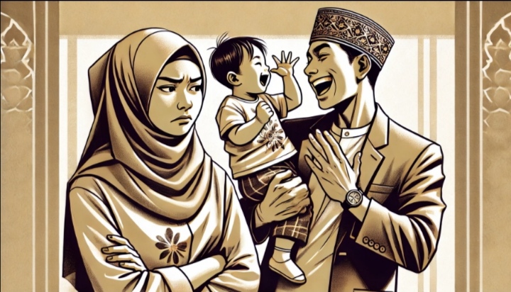 Ilustrasi tips parenting anak islami dari Gus Baha
