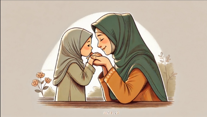 Ilustrasi parenting anak islami