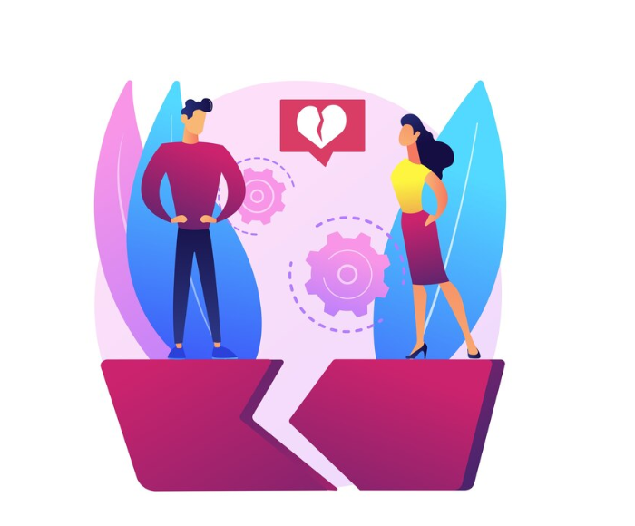 Ilustrasi perasaan Attachmen Issue (freepik.com)