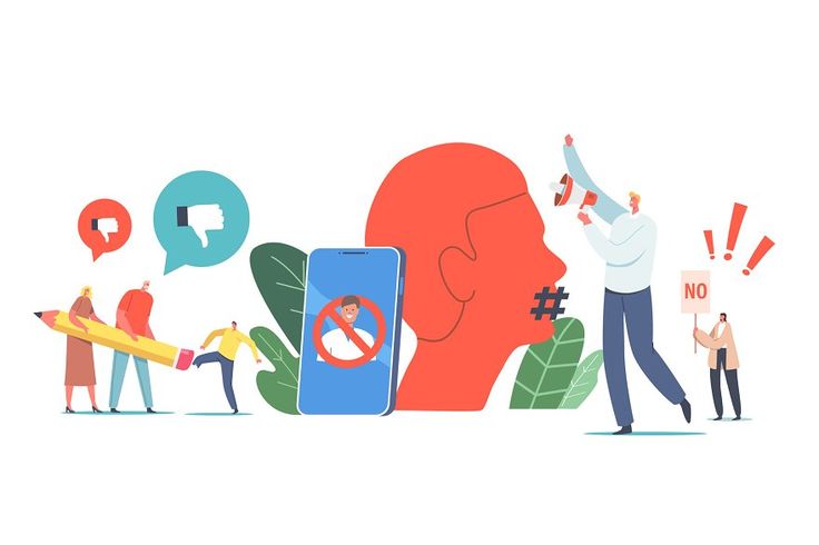 Ilustrasi Fenomena Cancel Culture (Pinterest)