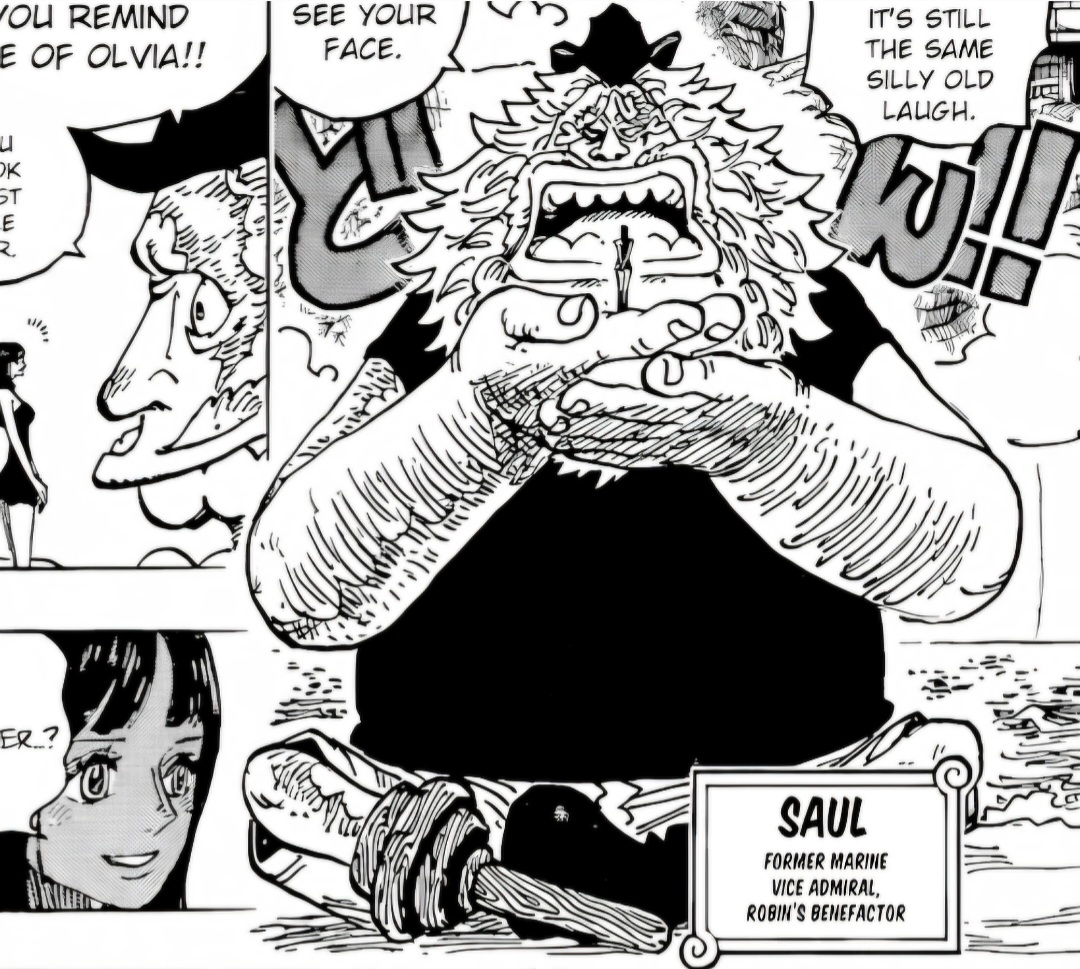 Cerita Saul selamat dari tragedi Ohara 13 tahun lalu terungkap di baca manga One Piece 1133 RAW.